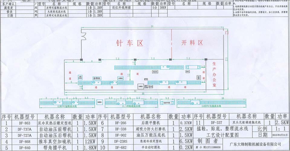 鞋廠規劃設計工藝圖